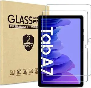 [2-Pack] Screen Protector for Samsung Galaxy Tab A7 10.4 inch 2022 2020 Model SM-T509 T500 T503 T505 T507 Tempered Glass Screen Protector Film, S-Pen Compatible,Scratch Resistant