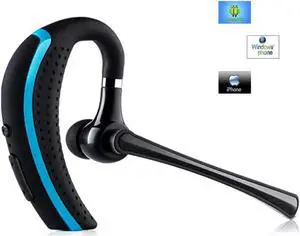 Bluetooth Headset, Wireless Earpiece Hands Free Business Earphones In-ear Earbuds with Noise Canceling Mic for Business/Office/Driving, Work for iPhone/Samsung/Android Cell Phones