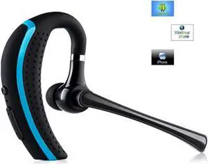 Bluetooth Headset, Wireless Earpiece Hands Free Business Earphones In-ear Earbuds with Noise Canceling Mic for Business/Office/Driving, Work for iPhone/Samsung/Android Cell Phones