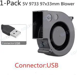 Weastlinks 9733 DC Blower Fan 12V 24V 97x33mm Brushless Blower Fan Turbo Fan 97MM Dual Ball USB Cooling Blower Fan