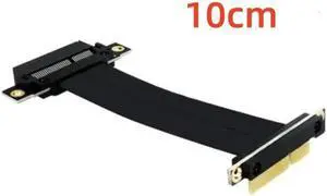 Weastlinks PCIE X4 Riser Cable Dual 90 Degree Right Angle PCIe 3.0 x4 to x4 Extension Cable 8Gbps PCI Express 4x Riser Card Ribbon Extender
