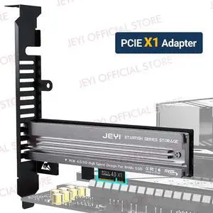 M.2 NVME to PCIe 4.0 3.0 Adapter With Aluminum SSD Heatsink, NVMe 64Gbps Gen4 PCIE x1 X4 X8 X16 Expansion Card for Desktop N/A M.2 NVME to PCIe 4.0 3.0 Adapter With Aluminum SSD Heatsink, NVMe 64Gbps Gen4 PCIE x1 X4 X8 X16 Expansion Card for Desktop N/A