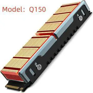 M.2 2280 SSD High Performance Heatsink, Copper Fins with Aluminum Frame Passive Heat Sinks Gold