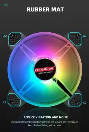 14cm ARGB Fan 140mm Case Fan with Music Controller Support AURA SYNC Computer Cooler Cooling RGB Case Fans 14cm