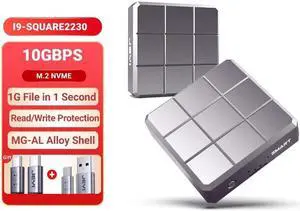 M.2 NVME 2280 2230 SSD Enclosure, USB 3.2 10Gbps to NVME M-Key(B&M Key) External Solid State Drive Case N/A