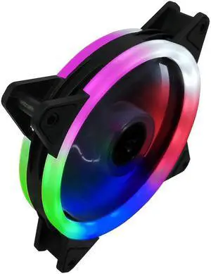 12cm LED Case Fan 120mm Fans Silent Sleeve Bearing 4pin Desktop PC Fan Computer Cooling Cooler CPU Coolers Radiators