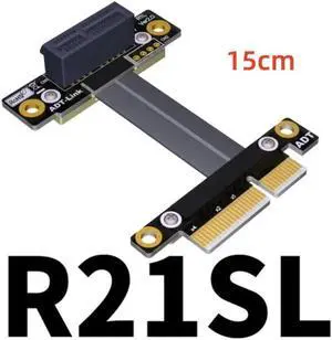PCIe X4 To X1 Riser for Sound Card Network Card Capture Card Gigabit Wireless LAN, USB Audio Card 1x 4x Adaptor extension cables Gold