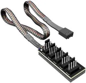 33cm 1 to 5 4-pins Molex TX4 PWM Fan CPU Hub Computer PC Case Chasis Cooler Power Extension Cable Splitter