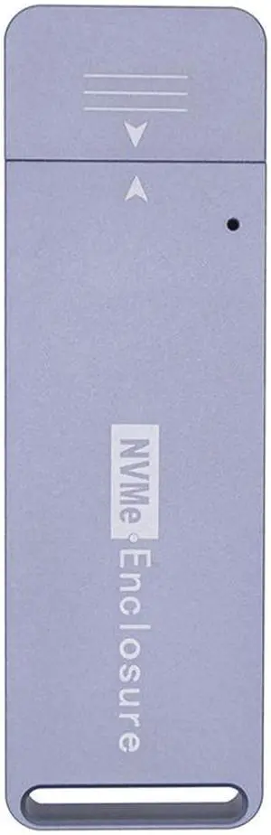 NVME Case Enclosure SSD NVME to USB Adapter M.2 NVMe Box 10Gbps USB3.1 Type-A PCIe M2 SSD Case Enclosure For 2230 2242 SSD Drive Grey