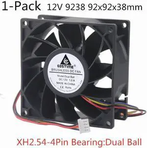 DC 12V 24V Fan 9cm 92mm 9238 92x92x38mm Dual Ball Bearing Ventilation Exhaust Cooling Fan 9238 Fan 4Pin Dual Ball Fan