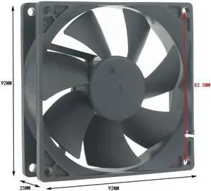 12V 24V 48V Fan 9cm 92mm 9225 92x92x25mm Ultrathin Brushless Axial Cooling Fan 9225 Fan 2Pin Dual Ball USB Fan Grill Net