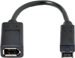 IEEE 1394 6Pin Female to 1394b 9Pin Male Firewire 400 to 800 Cable 20cm Firewire 800 400 Cable 6 Feet 9 Pin to 6 Pin
