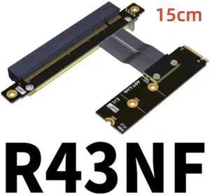 PCI-E 3.0 Riser Card M.2 for NGFF for NVMe to PCIe x16 Extension Cable Gen3 SATA Power Cable 32G/bps for BTC Miner