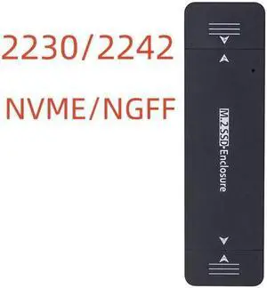 Dual Protocol External USB3.1 Type-A Type-C M2 SATA NVME Enclosure NGFF M.2 to USB 3.1 SSD Adapter Adaptor RTL9210B