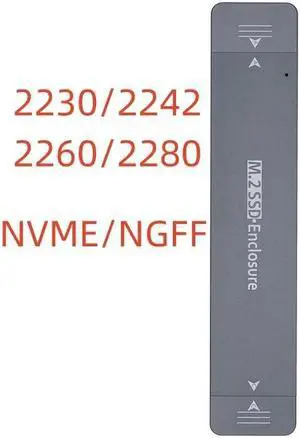Dual Protocol External USB3.1 Type-A Type-C M2 SATA NVME Enclosure NGFF M.2 to USB 3.1 SSD Adapter Adaptor RTL9210B Silver Dual Protocol External USB3.1 Type-A Type-C M2 SATA NVME Enclosure NGFF M.2 to USB 3.1 SSD Adapter Adaptor RTL9210B Silver