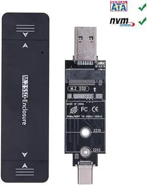 Dual Protocol USB3.1 Type C M.2 SATA NVME Enclosure SSD Adapter USB NVME Case SSD M2 NVME External Case M2 SATA SSD Box RTL9210B