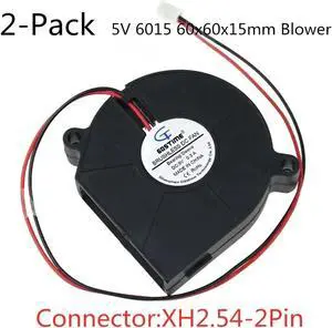 2PCS 6015 DC Blower Fan 5V 12V 24V 60x60x15mm Brushless Blower Fan Turbo Fan 60MM Cooling USB Blower Fan