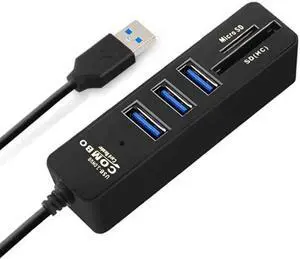 USB2.0 HUB Multi USB Splitter 2.0 USB Hab SD TF Card Reader Multiple USB HUB for Computer Laptop
