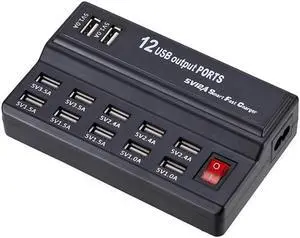 Smart 10 Ports 12 Ports USB Fast Charger Universal Power Adapter USB Charger Adapter Smart 10 Ports 12 Ports USB Fast Charger Universal Power Adapter USB Charger Adapter