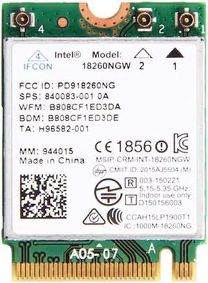 Laptop Wlan Network For Intel 18260NGW Tri Band Wireless-AC 18260 NGFF 802.11ac 867Mbps Wifi+Bluetooth Wlan BT 4.1 M.2 Card