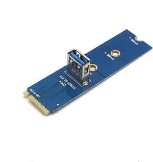 2PCS NGFF M.2 to USB 3.0 Transfer Card Extender M2 to USB3.0 Adapter Converter for PCI-E Riser Card Graphics GPU Mining Miner