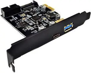 PCI-E to USB3.0 Type-C Adapter Card Type-C 19PIN Expansion card ASMeida 1042A