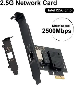 2500Mbps PCI-E To RJ45 Network Card Intel I226 Gigabit Ethernet rj45 Dual Ports 1000/2500M PCI Express Wlan Adapter For Desktop