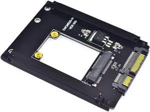 mSATA to SATA Adapter Mini SATA SSD to 2.5 inch SATA III 22-Pin Converter Card for Windows 8 7 XP Mac