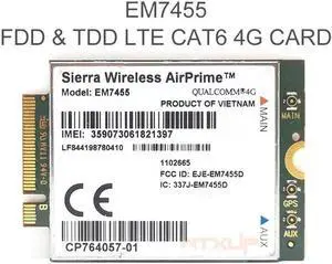 Sierra Wireless EM7455 FDD/TDD LTE Cat6 NGFF/M.2 4G MODULE 4G CARD 300Mbps