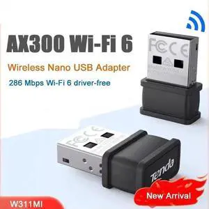 AX300 WiFi 6 Wireless Nano USB Adapter 286 Mbps Wi-Fi 6 Driver Free Mini Portable for Win7/10/11/ Linux/ UOS