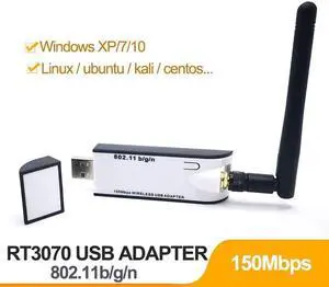 New WIFI USB Adapter RT3070 150Mbps USB 2.0 WiFi Wireless Network Card 802.11b/g/n LAN Adapter With external Antenna