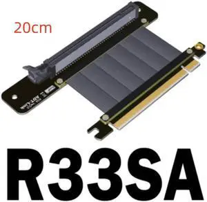 PCI Express PCI-e3.0 16x Flexible Cable Card Extension Port Adapter Riser Card Graphics Cards Vertical Connector Cable L type