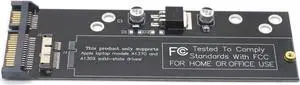 6+12pin SSD to SATA Converter Card Board for Apple 2010 2011 for MacBook Air A1370 A1369 SSD to 2.5" SATA 22pin