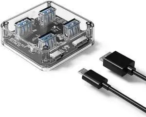 4 Ports Super Speed USB 3.0 HUB USB3.0 Transparent Desktop HUB Compact Design 4 Ports Super Speed USB 3.0 HUB USB3.0 Transparent Desktop HUB Compact Design