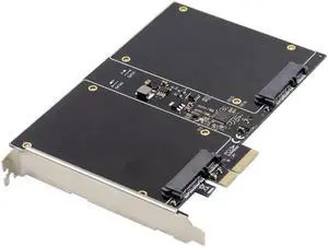 PCIE PCI-E To 2.5 inch SATA3.0 RAID controller card SSD HDD 88SE9230 chipset 2 port Sata 3.0 to pcie raid card 6gbps Gen 3