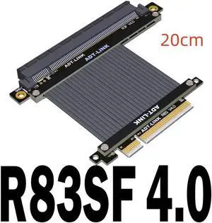 PCIe 4.0 Riser Cable 4.0 X8 X16 PCI Express Riser Extender Riser Cable for Vertical Mount