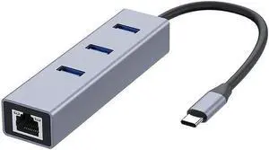 USB C HUB 1000Mbps 3 Ports USB 3.0 Type C HUB USB to Rj45 Gigabit Ethernet Adapter RTL8153 for Laptop Computer USB C USB C HUB 1000Mbps 3 Ports USB 3.0 Type C HUB USB to Rj45 Gigabit Ethernet Adapter RTL8153 for Laptop Computer USB C