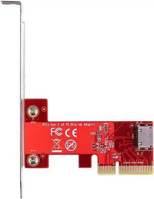 PCIe3.0 x4 to Oculink SFF-8612 Adapter Card for PCIe NVMe SSD SFF8612 TO pci-e 4x Converter PCIe3.0 x4 to Oculink SFF-8612 Adapter Card for PCIe NVMe SSD SFF8612 TO pci-e 4x Converter
