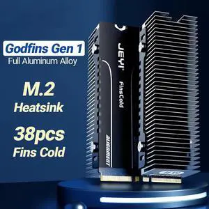 M.2 SSD Heatsink, Heavy Duty Aluminum Convective Heat Sink, NVME NGFF Cooler Passive Heat Sinks with Fins