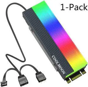 5V ARGB M2 SSD Heatsink Cooler Vest M.2 2280 Solid State Hard Disk Thermal Pads Radiator Heat Dissipation Pad