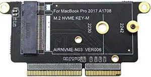 A1708 SSD Adapter NVMe PCI Express PCIE to NGFF M2 SSD Adapter Card M.2 SSD for Apple Macbook Pro Retina 13" A1708 2016 2017
