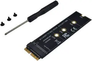 M key M.2 NGFF PCIe AHCI SSD Adapter Card for MACBOOK Air 2013 2014 2015 2017 A1465 A1466 Pro A1398 A1502 A1419 2230-2280 SSD M2