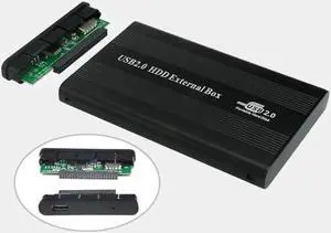 USB2.0 Hard Drive Disk Enclosure HDD External Box Case Caddy for 2.5" IDE HDD with LED Indicator Light For Desktop Computer PC