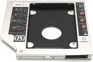 Universal SATA 3.0 2nd HDD Caddy 9.5mm for 2.5" 2TB SSD Case Hard Disk Enclosure with LED for Laptop DVD-ROM Optical Bay