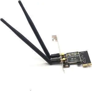 PC WiFi Adapter PCI Express Wireless PCI Network Card 1300M 802.11ac LAN Network Adapter with 2 Antenna for Laptop PC Wifi Card