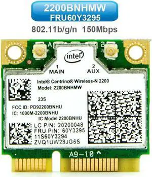 mini PCI-E WIFI card For Intel Wireless-N 2200 2200BNHMW FRU 60Y3295 For Lenovo T430 T530 X230T W530 wireless Network Card