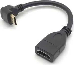 Right Left Up Down angle 90 Degree Mini HDMI Male to HDMI Female Converter Adapter Cable Converter Adapter HDTV Connector