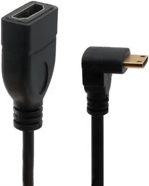 Right Left Up Down angle 90 Degree Mini HDMI Male to HDMI Female Converter Adapter Cable Converter Adapter HDTV Connector