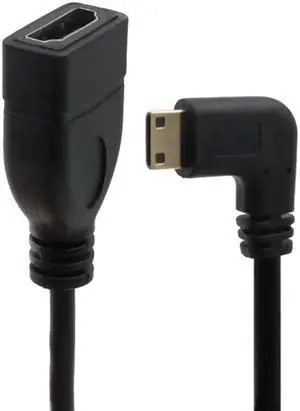 Right Left Up Down angle 90 Degree Mini HDMI Male to HDMI Female Converter Adapter Cable Converter Adapter HDTV Connector