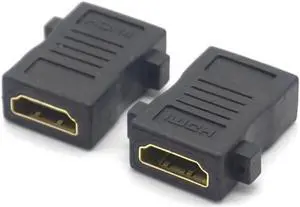 2PCS HDMI Female to HDMI Female Connector Extender HDMI Cable Cord Extension Adapter Converter 1080P